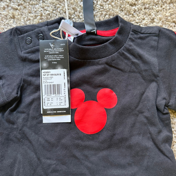 Adidas Baby Boys Disney Mickey Mouse Summer Set NWT 3 months - Picture 4 of 5